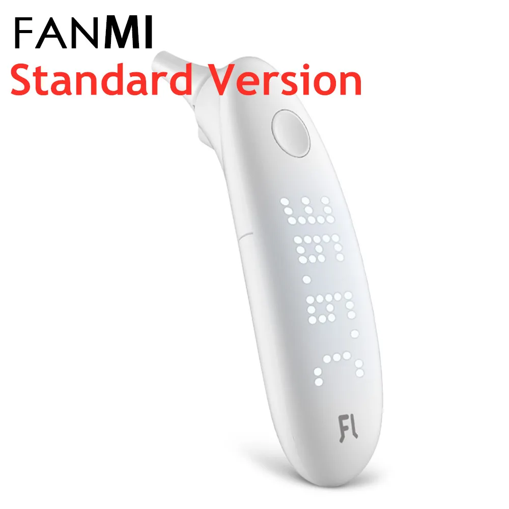 Standard Version Xiaomi Fanmi Dual use, умный лоб, светодиодный термометр с цифровым дисплеем для измерения температуры ушей, термометр для младенцев - Цвет: Standard Version