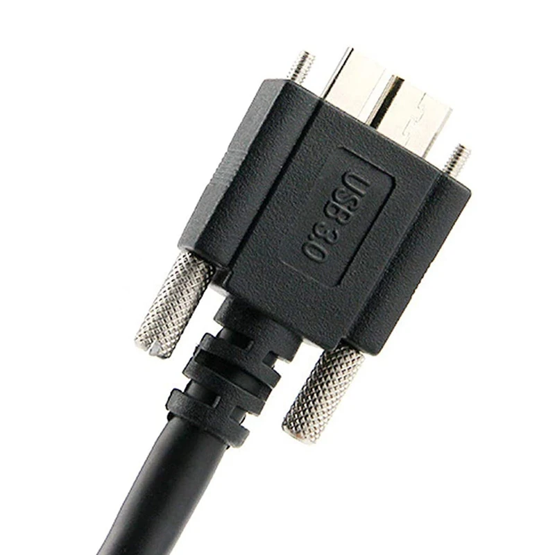 

USB to Micro-USB Cable with Mount Panel Screw USB 3.0 a Type Cable Male to Micro-USB 3.0 B Male Cable for Hard Disk