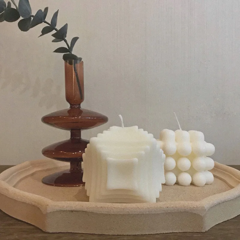 3D геометрическая форма скандинавский декор украшение для свечи свадебная