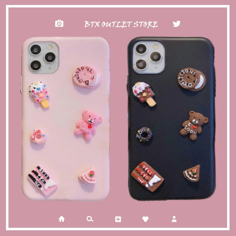 Чехол для Xiaomi Mi Note 10/CC9 Pro/Note 9 Pro Max милый мультяшный Мишка сделай сам карамельный