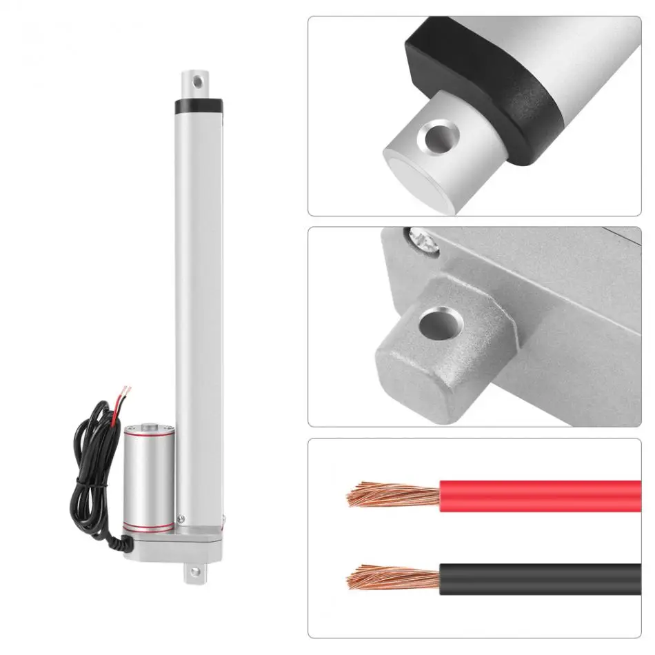 Силовой привод контроллера электродвигателя линейного подъема DC 12 В 300 мм из