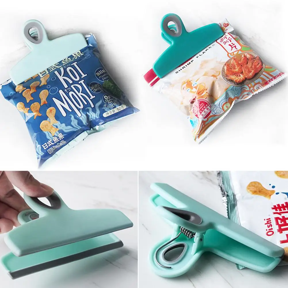 Запайки для хранения еды зажимы упаковки зажим пищевых продуктов канцелярских