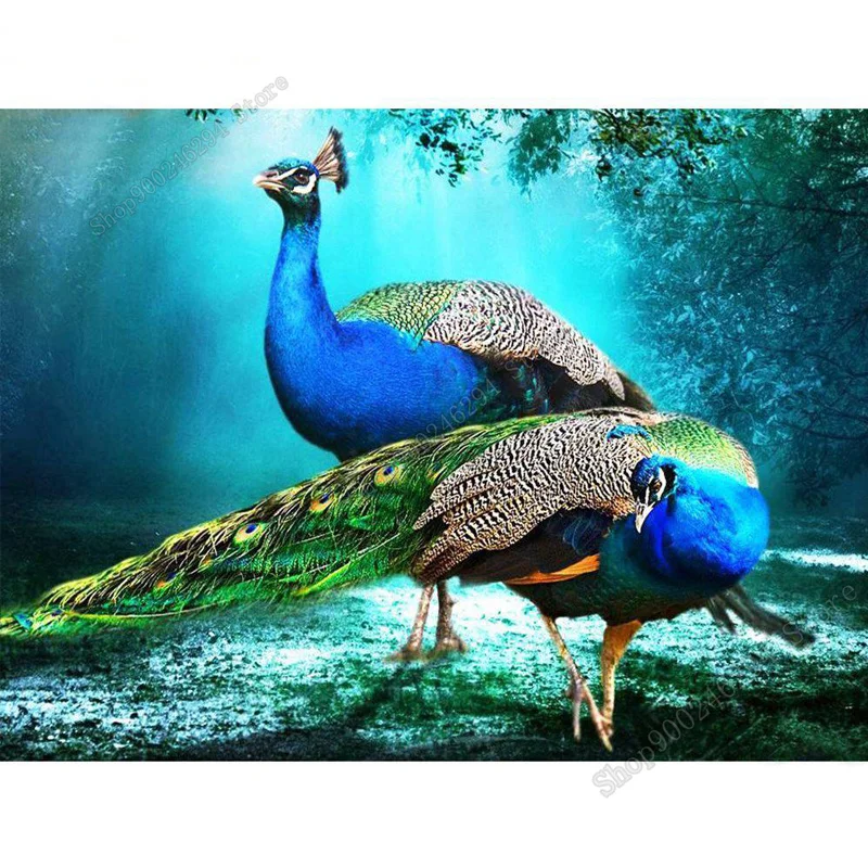 3D сделай сам полный квадрат круглая алмазная живопись Вышивка мозаика животное