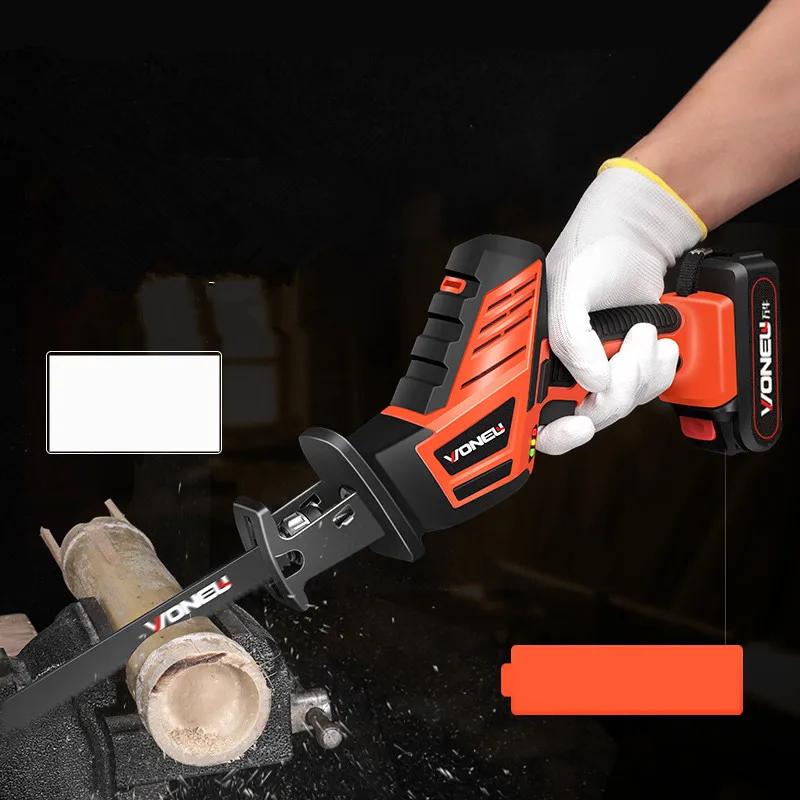 Литий перезаряжаемая сабельная пила бытовая маленькая высокая мощность