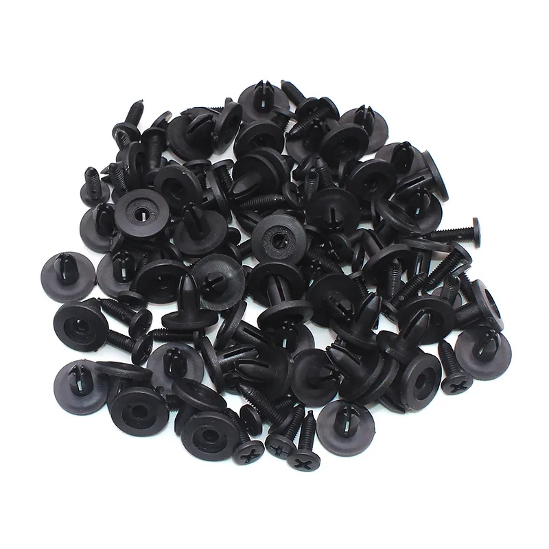 100 шт 6 мм отверстие Диаметр Пластик расширения заклепки застежка-молния зажимы