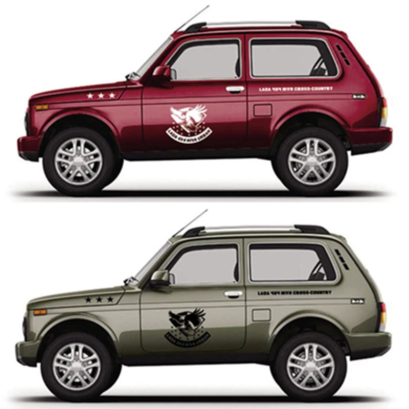 Автомобильные наклейки в полоску для LADA Niva Urban индивидуальная наклейка с