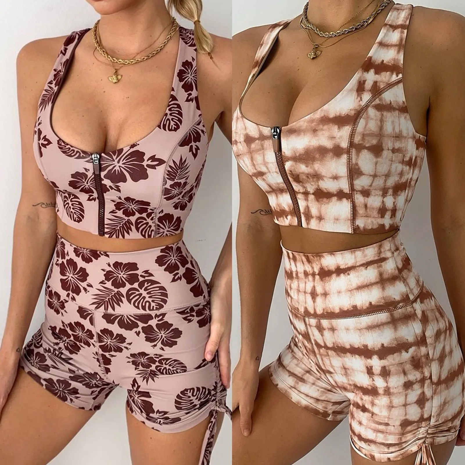 

2021 Fashionable Seamless Yoga Set Gym Fitness Clothing Sportswear High Waist Gym Leggings Suit Sports Bra Sports Suits