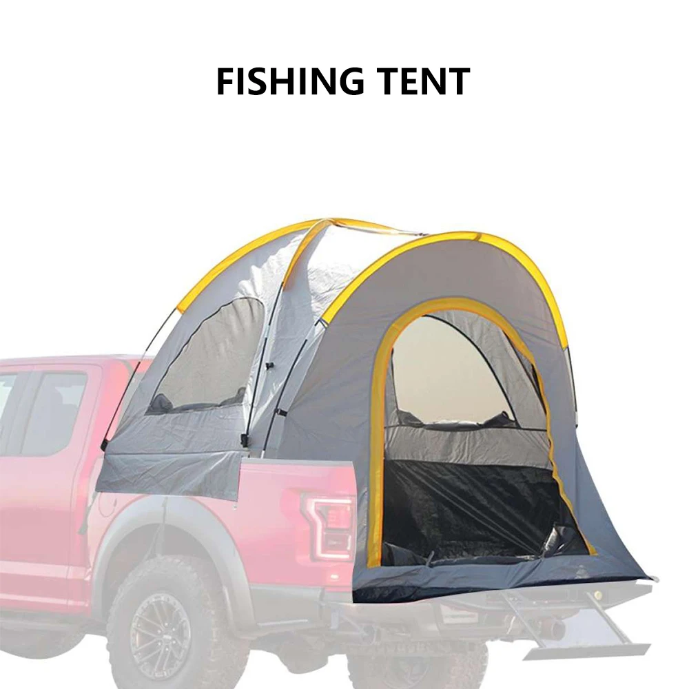 구매 기어 컴팩트 트럭 텐트 방수 경량 자동차 침대 캠프 텐트 야외 캠핑 낚시 하이킹 활동 3-4 인