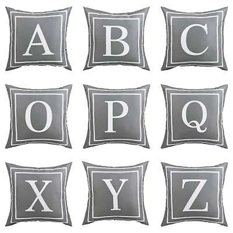 Серый 26 дюймов искусственный чехол Полиэстеровая декоративная подушка для