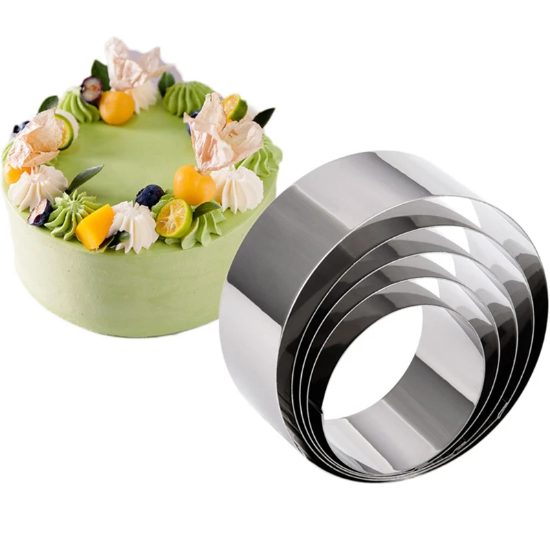 

Round Biscuit Mold 6-Piece Set Stainless Steel Round Biscuit Mold Fudge Cake Biscuit Mold Cake Biscuit Mold Pastry Ring