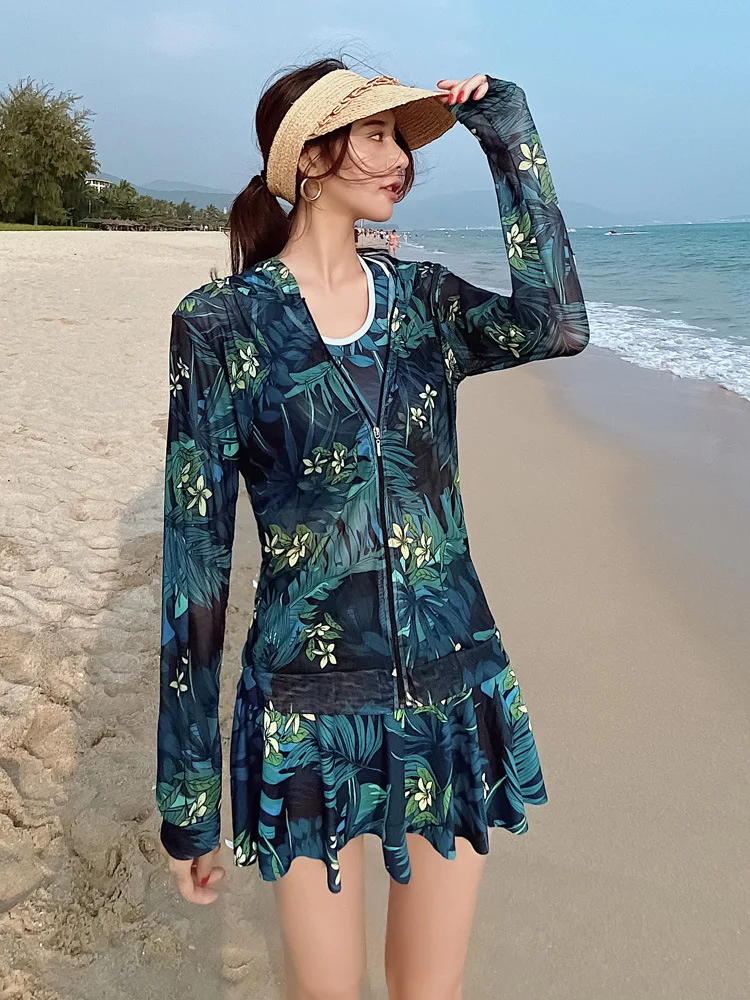 Новый купальный костюм модная и Спортивная повседневная юбка с разрезом боксеры