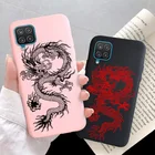 Черный розовый чехол с драконом для Samsung Galaxy A32, чехлы для Samsung A52, A72, A51, A71, A31, A42, A30, A50, A01, A02, A12, A21S, A60, A70E, чехол из ТПУ