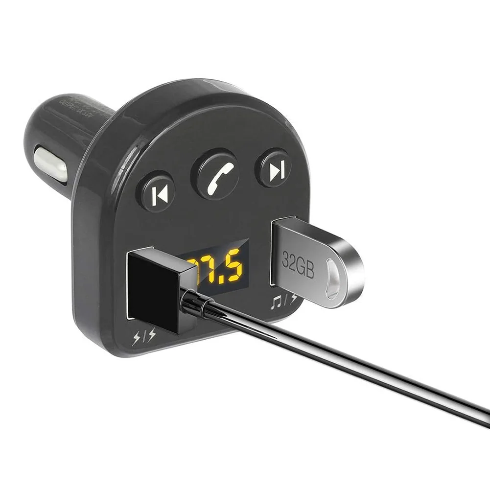 DC12-24V Автомобильный Универсальный fm-передатчик Bluetooth MP3-плеер радиоадаптер с