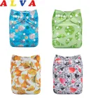 U Палочки Alvababy тканевые подгузники с принтом одежда для малышей на новый детский тканевый подгузник с вставка из микрофибры