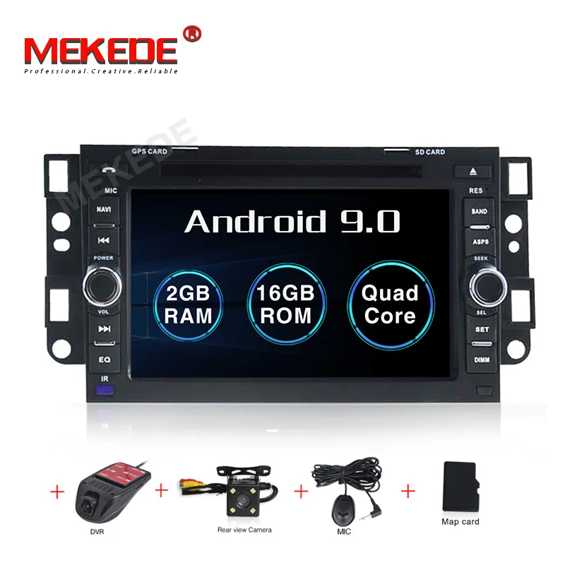 16G dvd camera DVR 4G ram HD Android 9,0 автомобильный dvd-плеер для Chevrolet Epica Captiva Lova Aveo Spark Optra Holden gps 2 Din радио мультимедиа стерео - Цвет: 16G dvd camera DVR