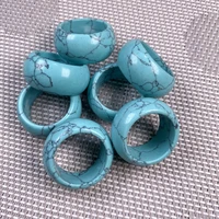 natural stone rings jewelry a diversity of stones two kinds of models unisex circle natural stone finger rings charms 12mm width