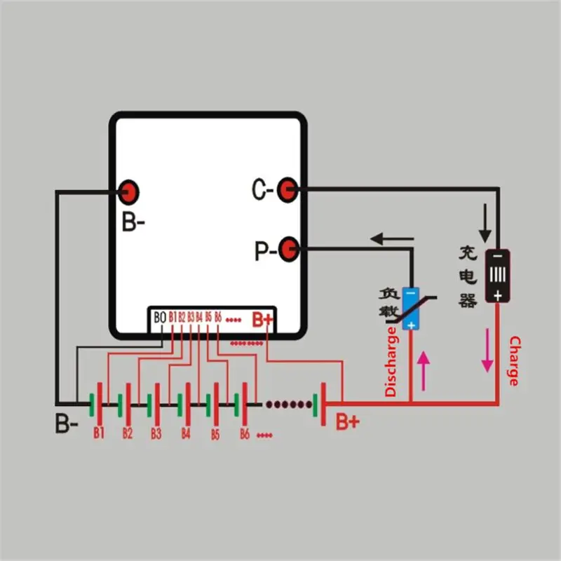 

10S 30A 36V Li-ion Lithium Battery Charge Board 18650 with Protection Balancer