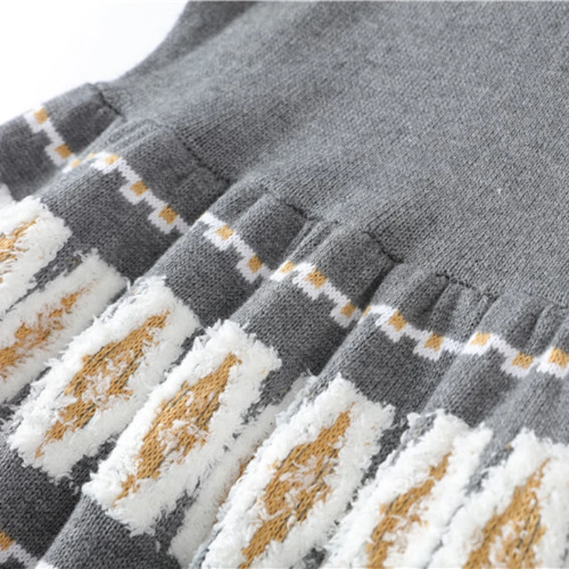 

Fashion brand Women autumn Winter Long Sweater Dress Female butterfly Sleeve Knitted dresses round collar Elegant Party Dresses