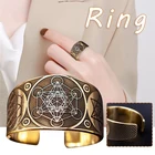 Новое регулируемое кольцо Archangel of Metatron Винтажный стиль для женщинмужчин ювелирные изделия в подарок
