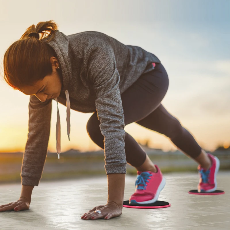 

Hot Fitness Sliders Mat Abdominal Workout Exercise Sliders for Sports Climbing Gym Accessories MVI-ing