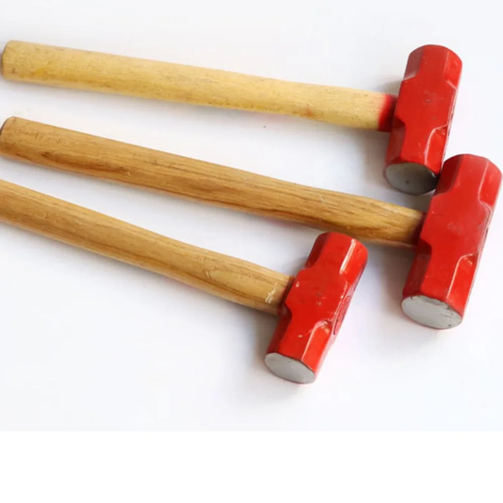 Деревянная Ручка Тонкая красная головка кованая ударопрочная анти офф