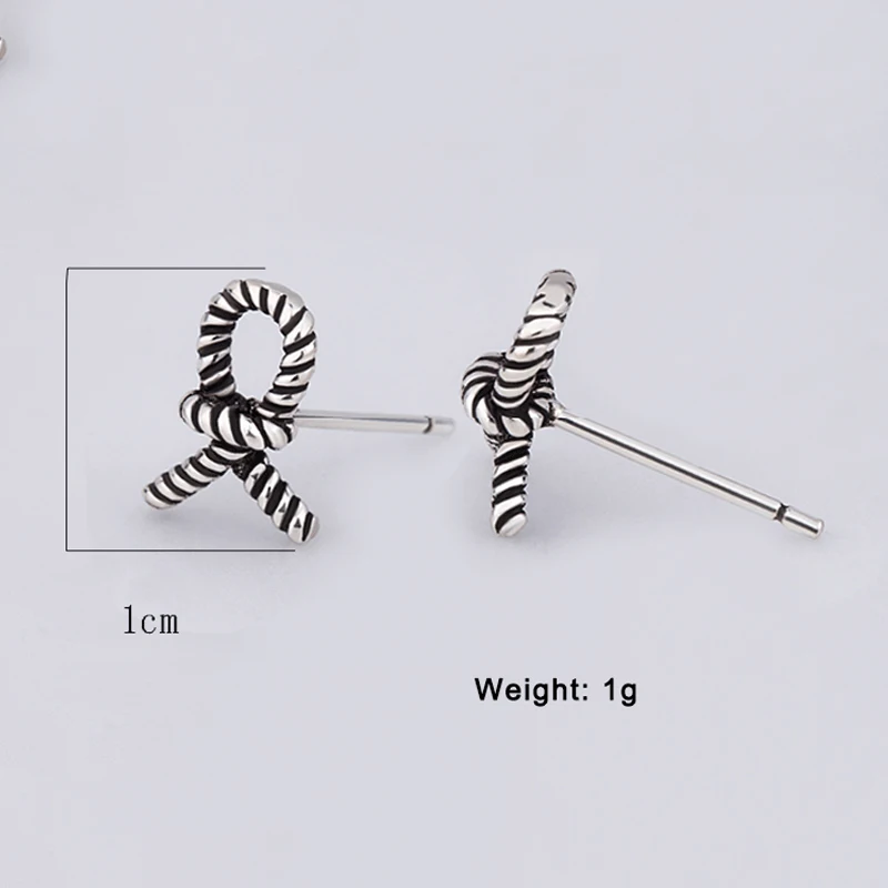 Женские плетеные серьги гвоздики из серебра 925 пробы|Серьги-гвоздики| |