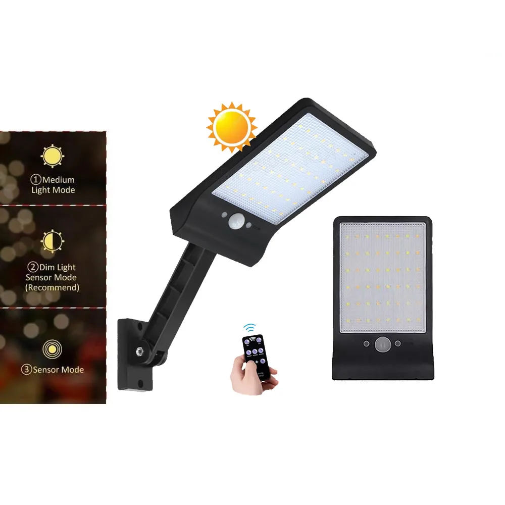 Дистанционный поворотный кронштейн Солнечный уличный светильник новейший 500 лм