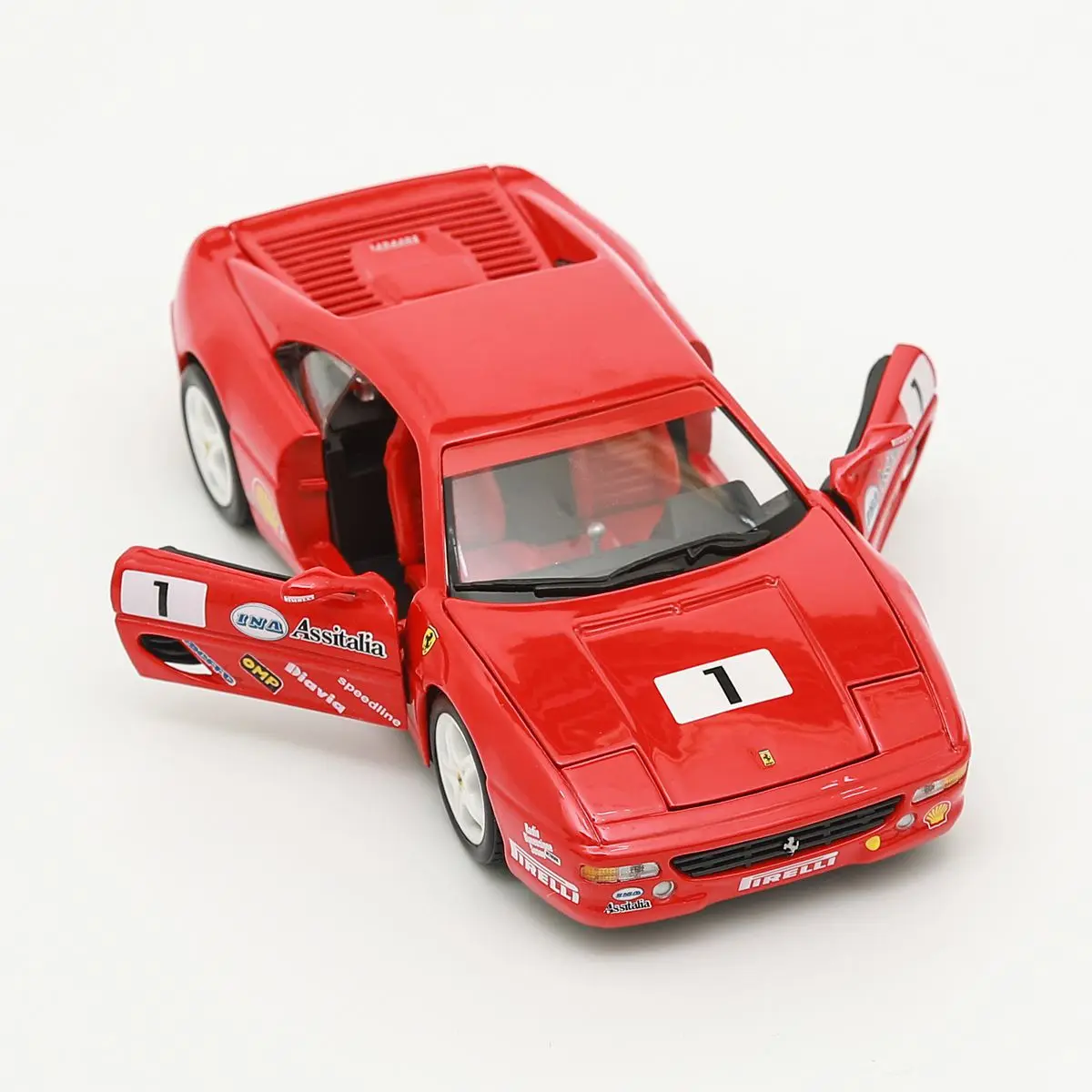 

Модель автомобиля Bburago Ferrari F355, металлическая, отлитый под давлением, 1:24