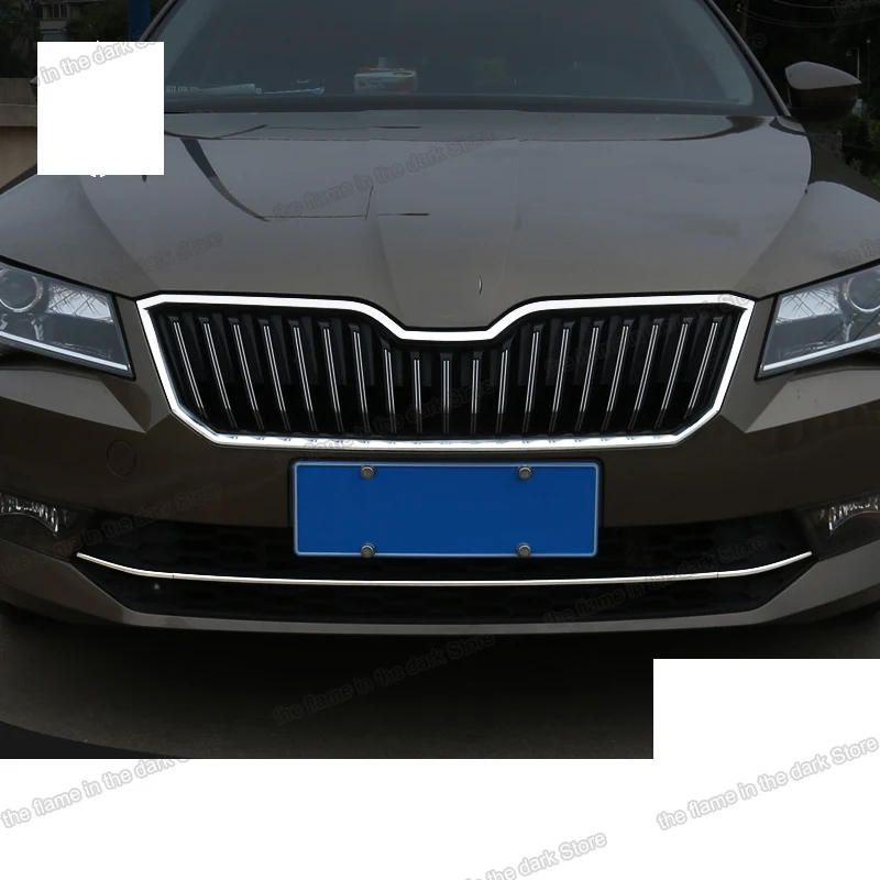 

Автомобильный передний гриль из нержавеющей стали Lsrtw2017, задний бампер, Задняя отделка для Skoda Superb 2016 2017 2018 2019 2020, аксессуары