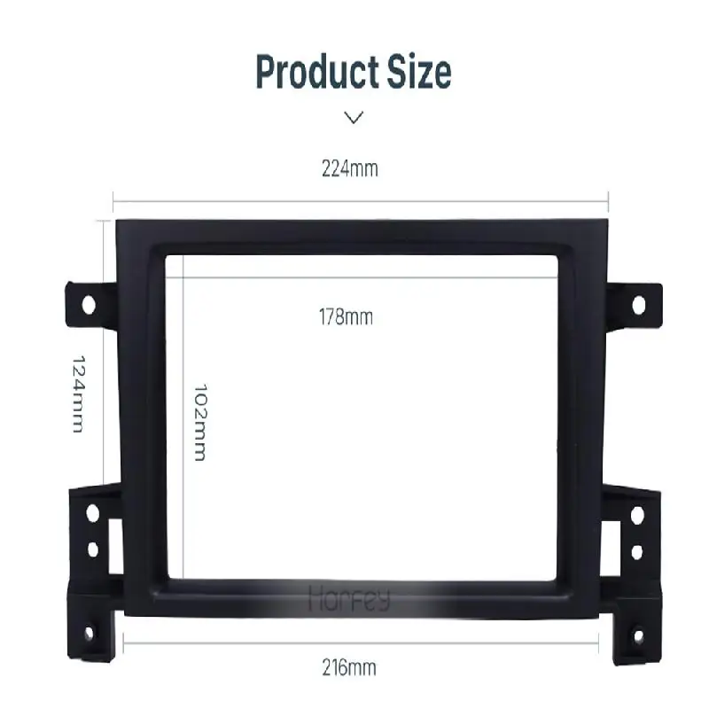 2 Din Автомобильная интерьерная панель Fascia рамка CD DVD Dash аудио чехол для Suzuki Grand Vitara