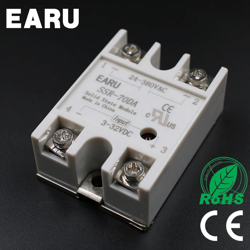 Твердотельное реле постоянного тока 3-32 В вход переменного 24-480 выход SSR 70 А