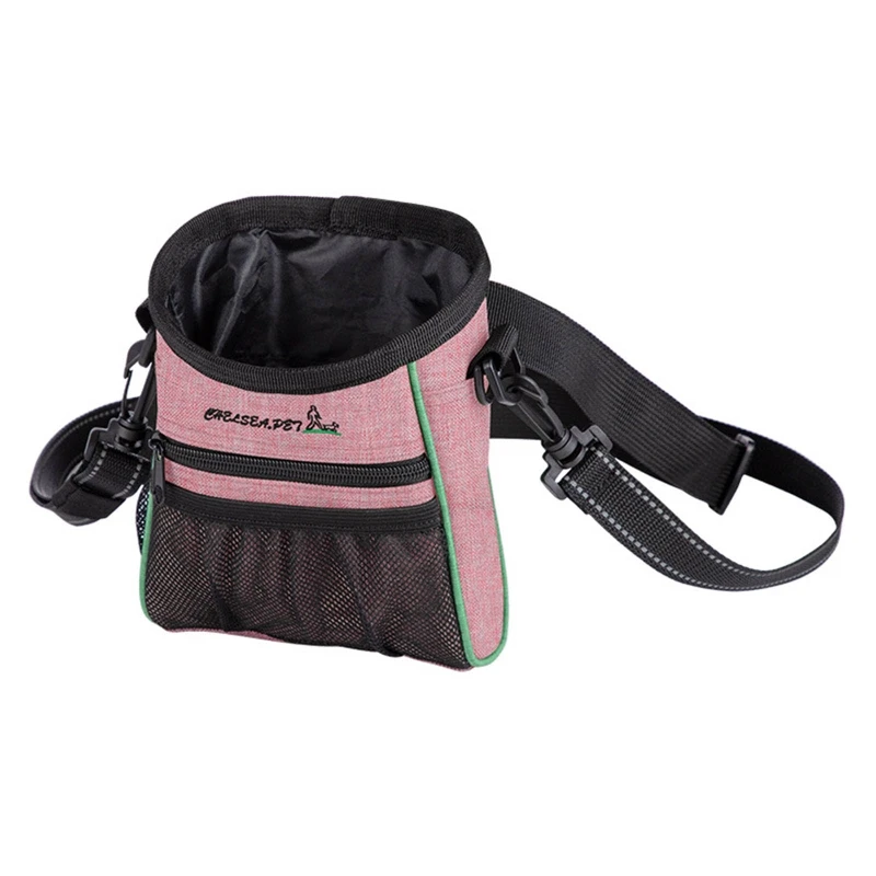 

Portable Outdoor Dog Treat Pouch Pet Training Bag with Waist Shoulder Strap Bag New 2021