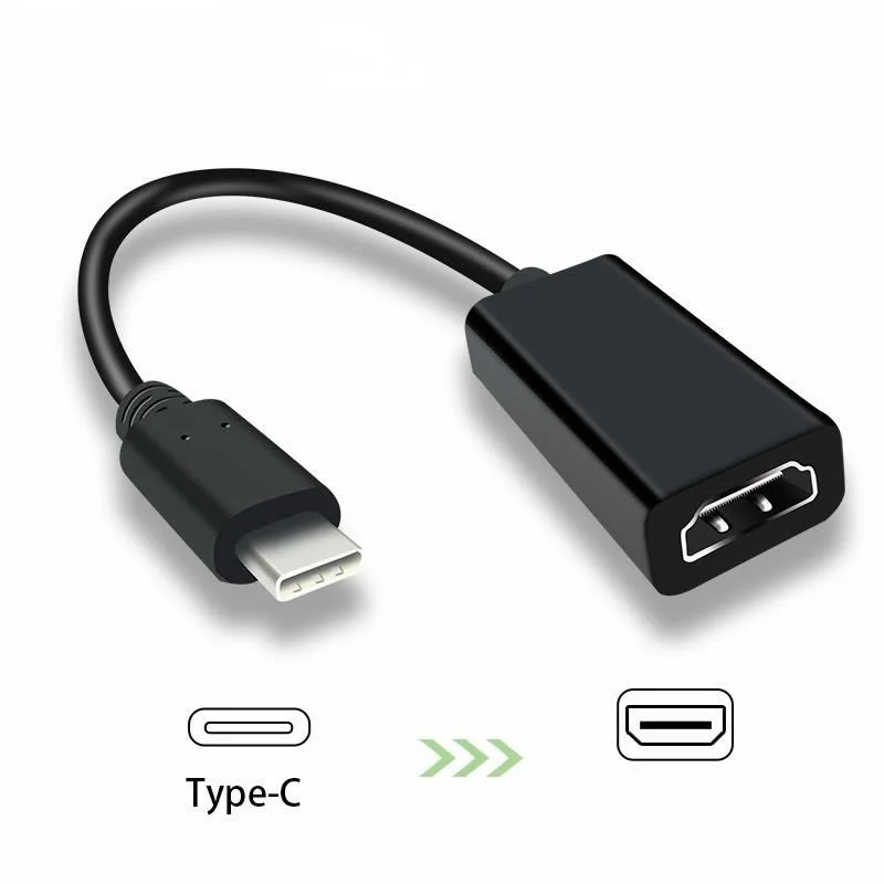 Тип USB C на HDMI Совместимость: Совместимость адаптер 3 1 к конвертер Папа мама|Кабели