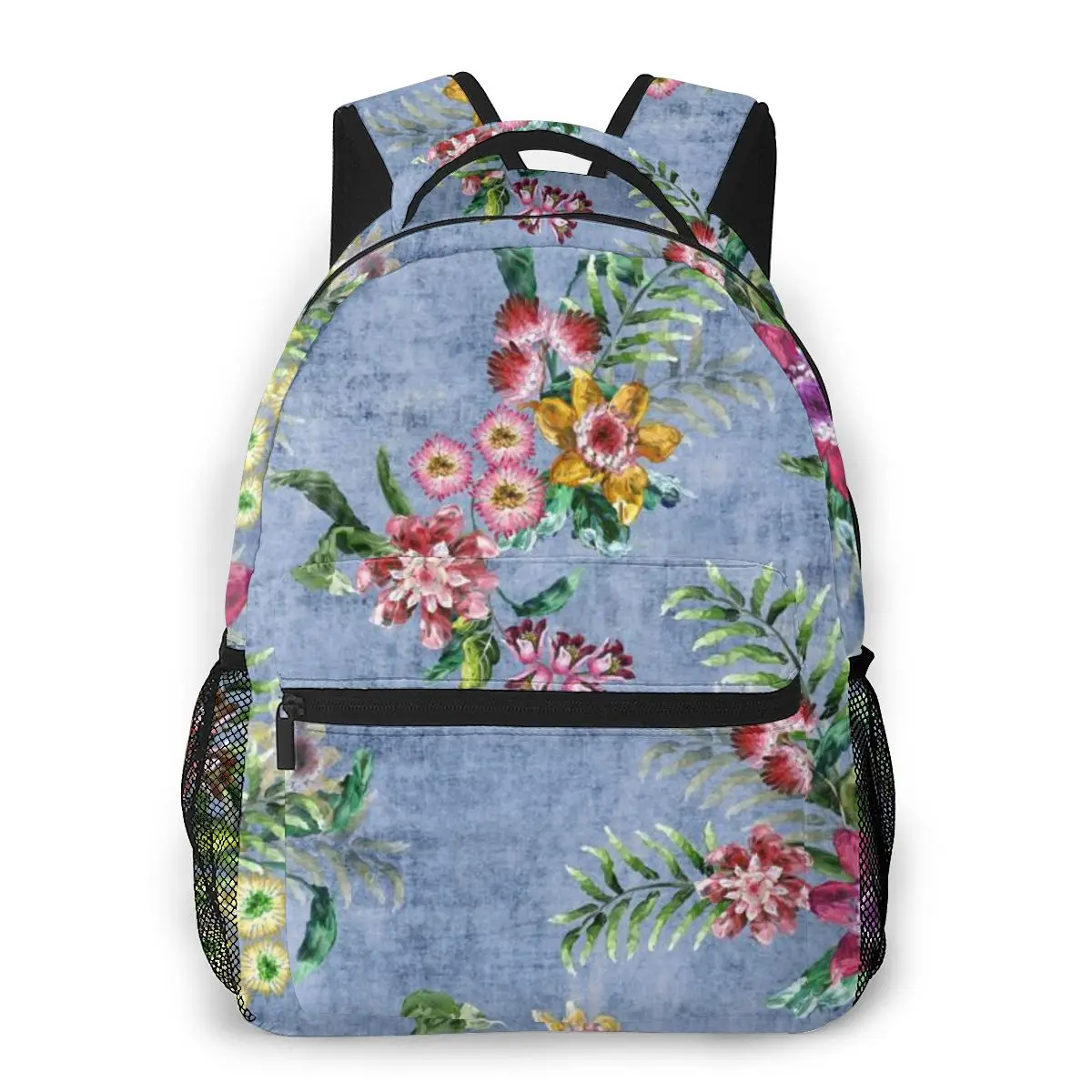 

Kui Liu Floral Print Women School Daypack Backpack for Teenage Girl Orthopedic Backpack Primary Travel Mochila Escolar