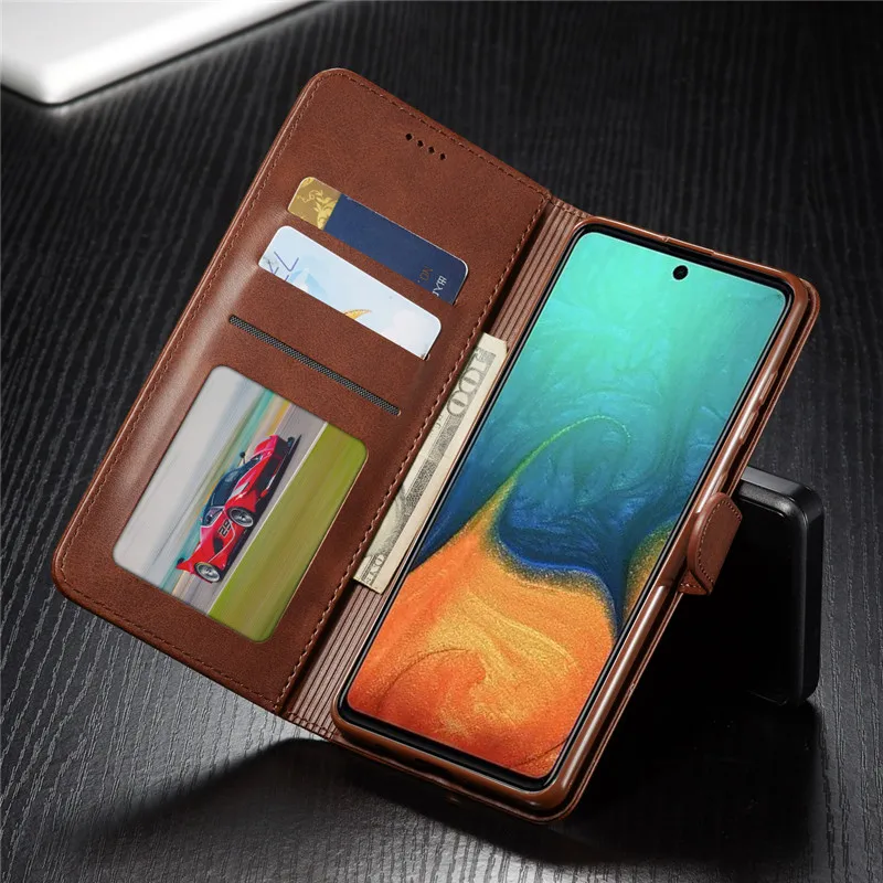Чехол-книжка для Samsung A31 A51 A71 A91 A41 A50 A70 A8 A7 A6 J4 2018 S8 s9 S10 lite S20 plus S7 кожа магнитный |