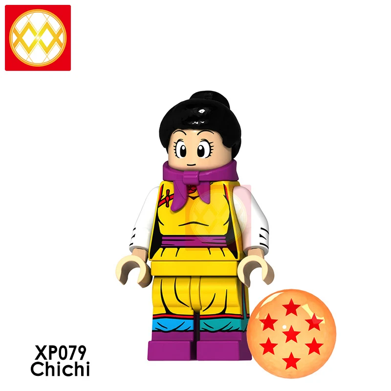 XP079 Chichi Dragon Ball Z строительные блоки Гоку Вегета Мастер Роши криллин стволы супер Saiyans Аниме Коллекция игрушек для детей Подарки - Цвет: XP079 Chichi