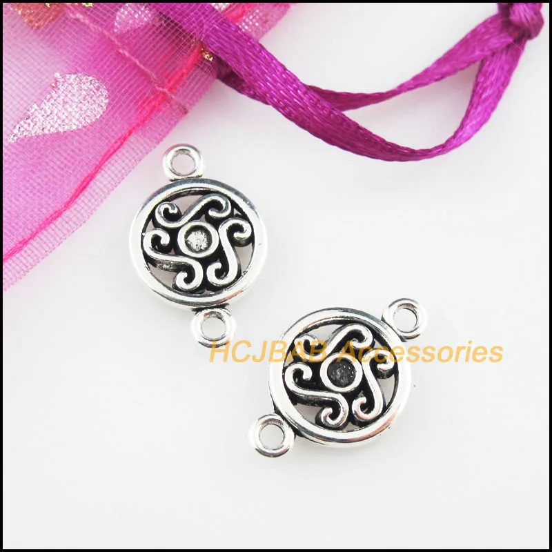 20 шт. Новый круглой формы в форме цветка Подвески Облако Разъемы Тибетский