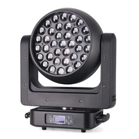 new stage light rgbw 4 in 1 zoom 37x25w wash led moving head for disco dj concert theater