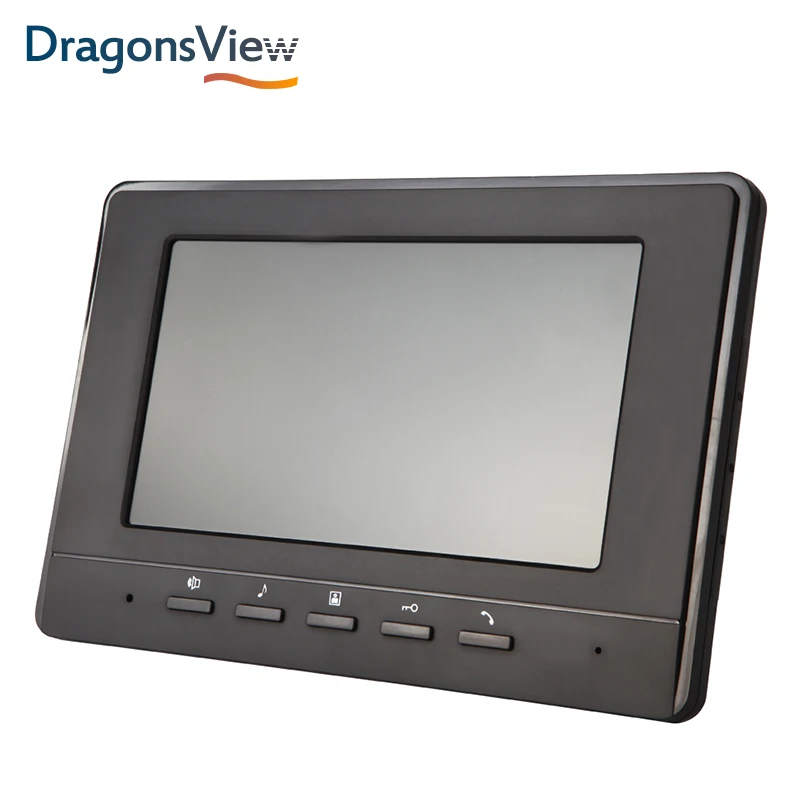 Dragonsview 7 дюймов 1000 ТВЛ видео домофон система Белый Черный Дверная панель ввода