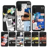retro label popular barcode phone case for huawei y7a y9a y9 prime 2019 y8s y8p y7p y7 y6 pro y6p y5p y5 ii y5 2018 y3 2017 case