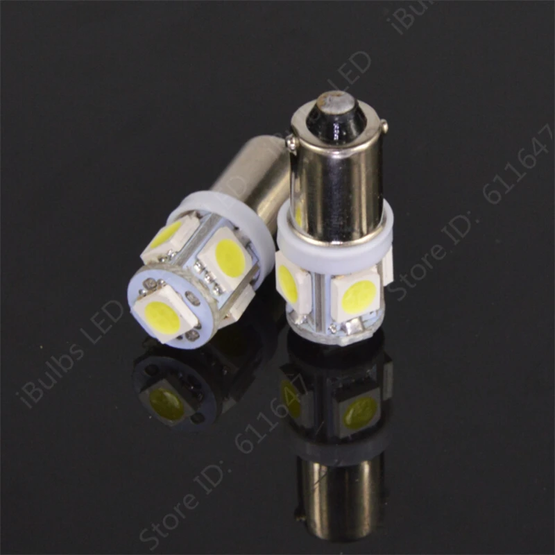 50 шт Высокое качество BA9S 434 T4W 5 светодиодный 5050 SMD H6W авто Интерьер конусообразная лампочка для чтения настольная лампа AC/DC 12V 24V