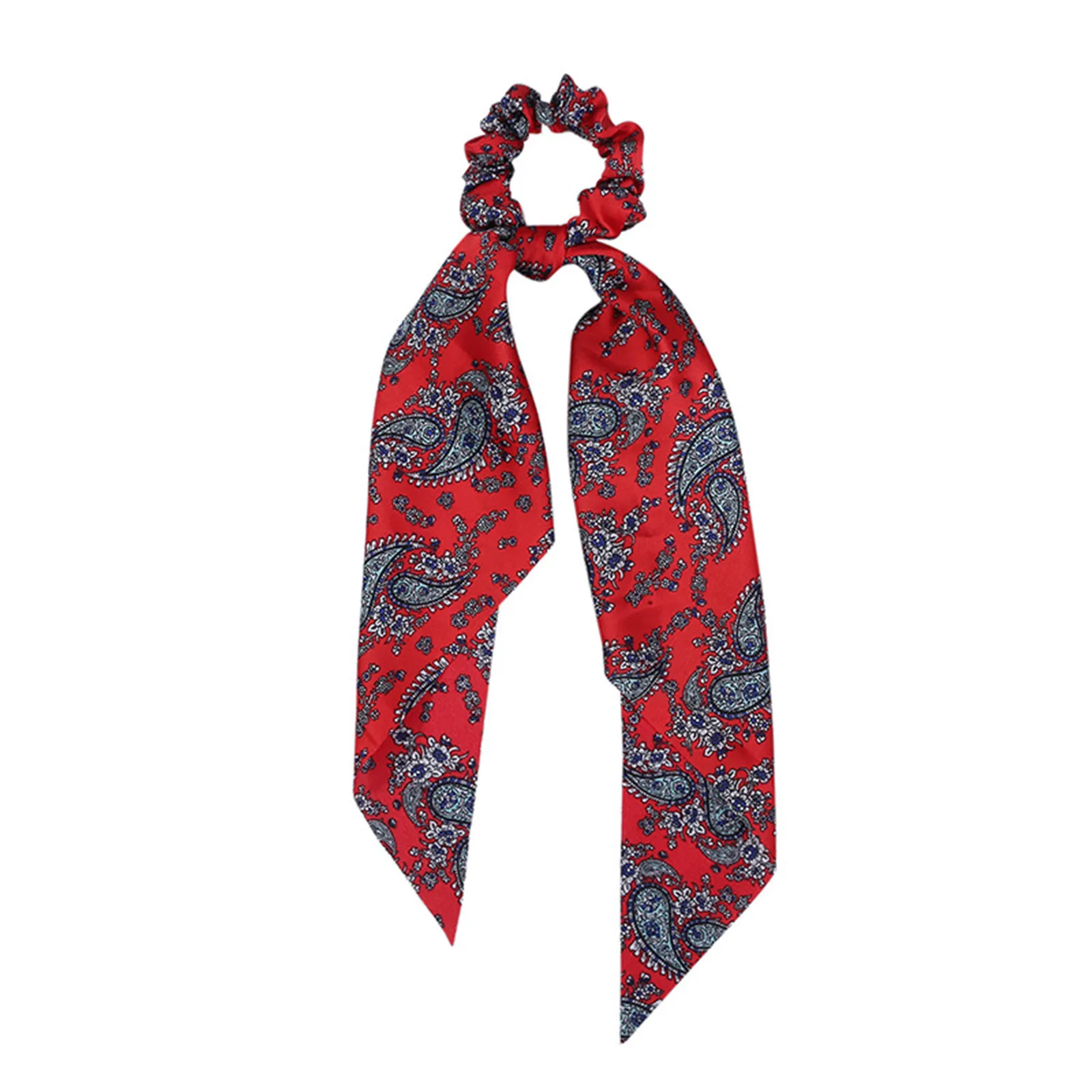 

6pcs Fashion Girl Bows Rubber Ropes Hair Ties Mujer Charm Head Accessories Hairband Scrunchies Scarf Sweet Elastic For Women