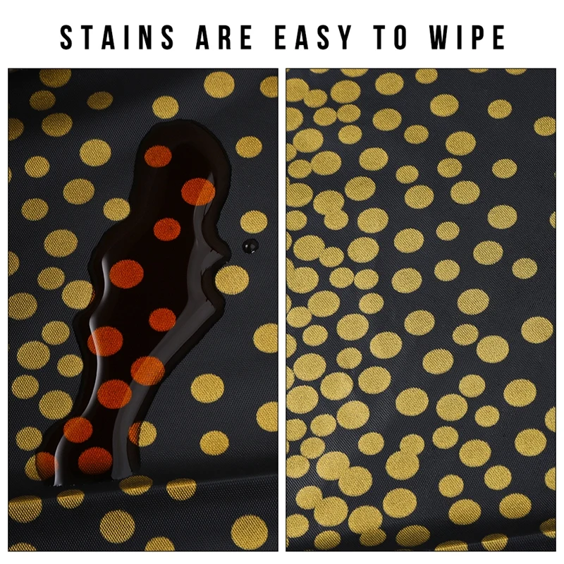 

2020 Disposable Tablecloth Table Cover Bronzing Black Polka Print Party Birthday Wedding Party Home Decor