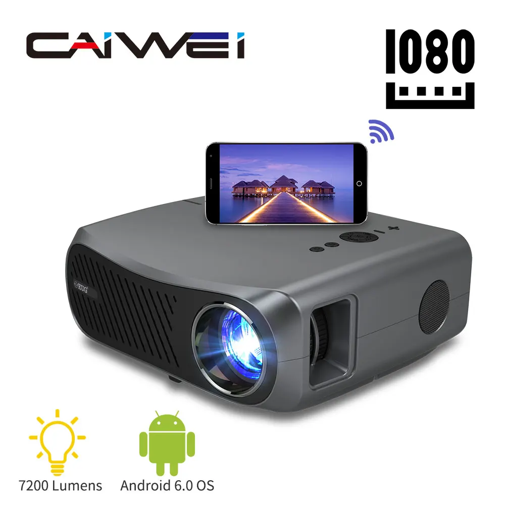 Full Hd проектор 1080 P Bluetooth Wifi домашний кинотеатр Led Android Поддержка просмотра 4K
