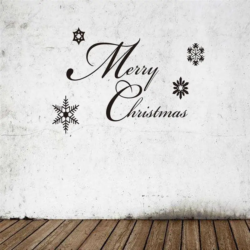1 шт. стикер со съемными буквами Счастливого Рождества фон Плакат на стену обои