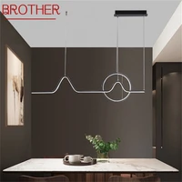 brother pendant lights modern nordic creative decoration led fixture for home living room