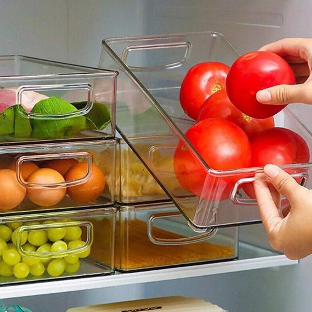 

Stackable Food Storage Box Suitable For: Fruits Refrigerator Storage Box