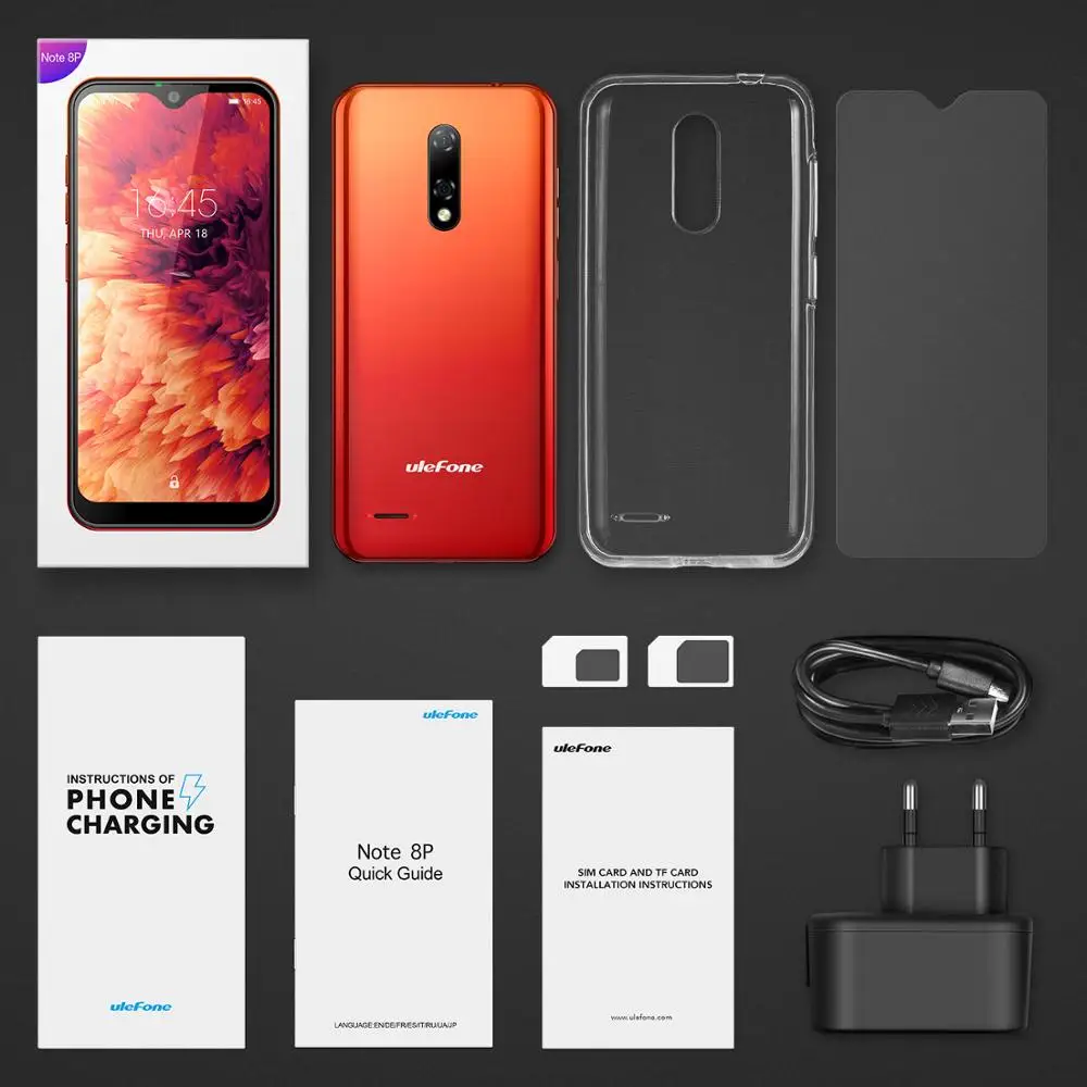 Смартфон Ulefone Note 8P на Android 10 четыре ядра экран 5 дюйма 2 ГБ + 16 Гб | Мобильные телефоны