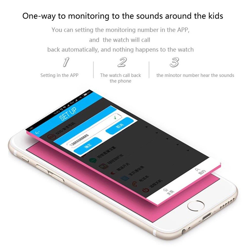 

1.22 Inch Kids Smart Watch Waterproof GPS Touch Screen Tracker SOS Positioning Children Two-way SIM Card 2G Anti-lost Call Watch