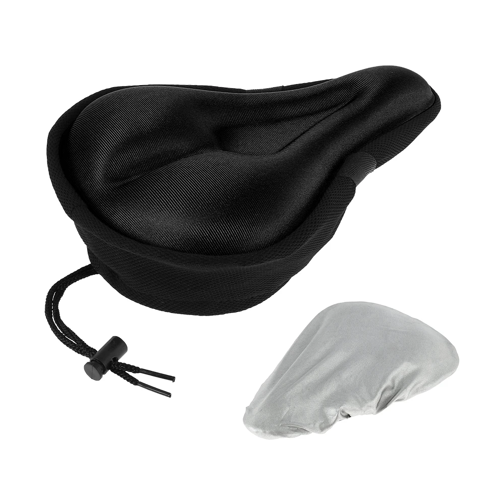 

Mountain Bike 3D Saddle Cover Thick Breathable Super Soft Bicycle Saddle Silicone Sponge Bike Seat Cushion Bicycle Accessories